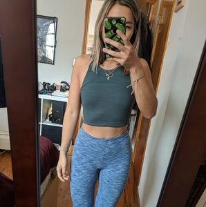 Outdoor Voice XS green sports crop